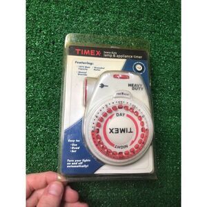 Timex Single Setting Wall Plug In Kitchen Appliance Timer - 1875 Watt Capacity